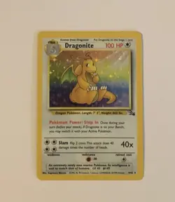 1999 Pokemon Fossil HOLO Dragonite 4/62 (NEVER PLAYED) - Image 1