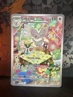 Pokemon TCG Minccino 182/162 Cinccino 183/162 SV Temporal Forces NM IRS - Image 1