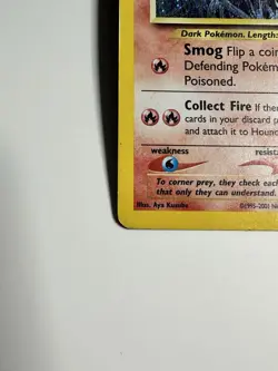 Houndour 5/75 Pokemon TCG Neo Discovery Unlimited Holo Rare Swirl MP-LP - Image 5