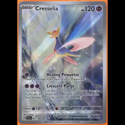 TAG 9.0 MINT Cresselia 2024 Pokemon Pokemon Scarlet & Violet #071 - Image 3