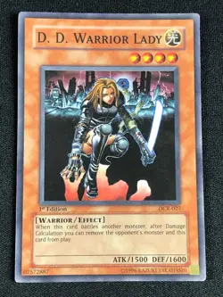 YUGIOH D.D. WARRIOR LADY DCR-027 1ST SUPER LP - Image 1