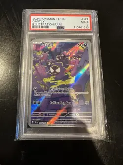 Pokemon TCG Gastly Illustration Rare Card 177/162 Temporal Forces Graded PSA 9 - Image 1