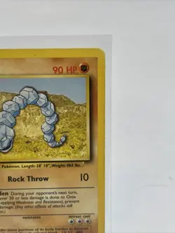 Onix 56/102 Base Set Common Pokemon Card Unlimited HP-LP - Image 4