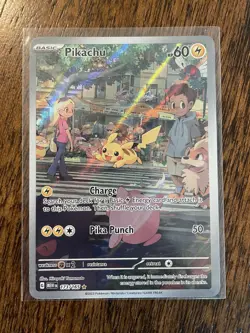 Pokemon TCG S&V 151 Pikachu Card 173/165 Illustration Rare Near Mint Full Art - Image 1