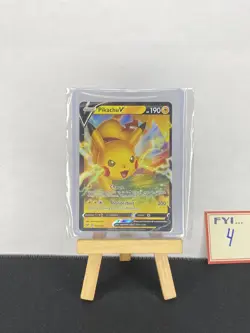 Pikachu V 043/185 MINT Vivid Voltage Full Art Ultra Rare Holo Pokemon Card - Image 1