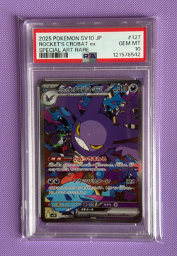 Rocket's Crobat 127/098 sv10 Glory of Team Rocket PSA 10 Japanese Pokemon Card - Image 1