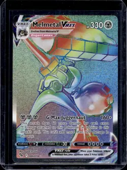 Pokemon Card - Melmetal VMAX 080/078 Pokemon Go Secret Rainbow Rare - Image 1