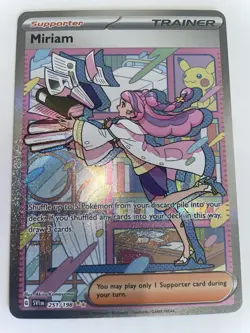 Pokemon TCG Miriam Scarlet & Violet Base Set Holo Card 251/198 NM+ Condition 💎 - Image 1
