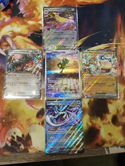 Pokemon 5 Card Lot: Promo Teal Mask Ogerpon, Walking Wake, Mamoswine, Aegislash - Image 1