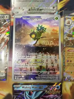 Pokemon 5 Card Lot: Promo Teal Mask Ogerpon, Walking Wake, Mamoswine, Aegislash - Image 2