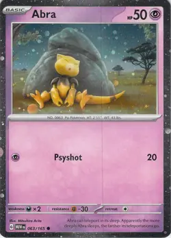 Abra - (Cosmos Holo) Promo Miscellaneous Cards & Products 063/165 NM - Image 1
