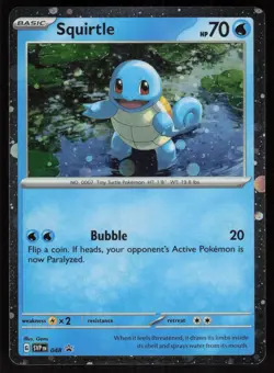 Squirtle - (Cosmos Holo) 048 Holo SV: Scarlet & Violet Promo Cards LP-NM - Image 1
