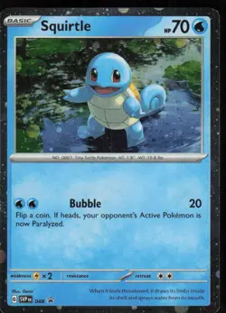 Squirtle - (Cosmos Holo) 048 Holo SV: Scarlet & Violet Promo Cards LP-NM - Image 1