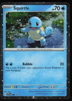 Squirtle - (Cosmos Holo) 048 Holo SV: Scarlet & Violet Promo Cards LP-NM - Image 1