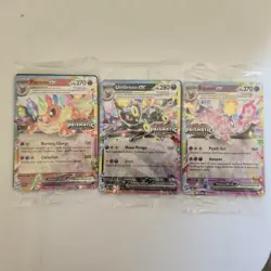 Prismatic Evolutions Surprise Box Stamped EX Promo Cards NM - Image 1