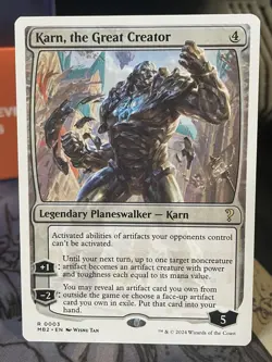 Karn the Great Creator White Border #3 Mystery Booster 2 MTG Magic Card - Image 1