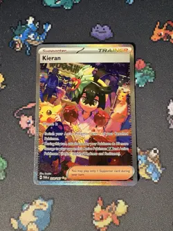 Pokemon Cards Kieran 218/167 Illustration Rare Twilight Masquerade - (NM) - Image 1