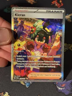 Pokemon Cards Kieran 218/167 Illustration Rare Twilight Masquerade - (NM) - Image 2
