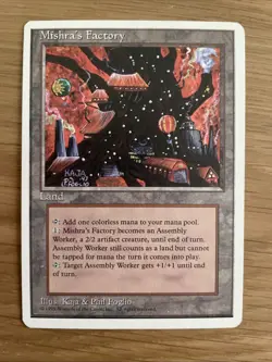 MTG Mishra's Factory Core Set 4th Edition, Regular Card LP/MP Condition - Image 1