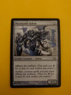 Mycosynth Golem, Rare Artifact creature Fifth Dawn. MTG Card. - Image 1