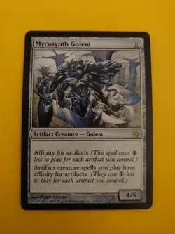Mycosynth Golem, Rare Artifact creature Fifth Dawn. MTG Card. - Image 2