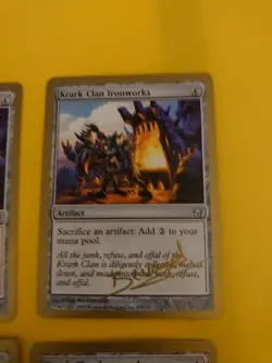 Krark-Clan Ironworks playset Fifth Dawn. MTG 4 Card.gold border san francisco - Image 2