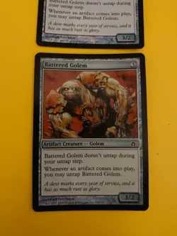 Battered Golem x2 Artifact creature Golem. Fifth Dawn. FOIL. MTG 2 Card. - Image 2