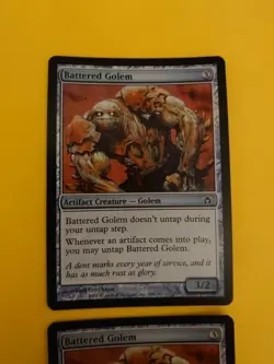 Battered Golem x2 Artifact creature Golem. Fifth Dawn. FOIL. MTG 2 Card. - Image 3