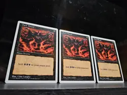 MTG Dark Ritual x3 - 5th Edition - Lightly Played - Image 1