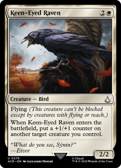 Keen-Eyed Raven - Assassin's Creed - MTG Near Mint - Image 1