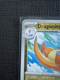 Pokemon TCG Dragonite 151 Holo Card Reverse Rare, Scarlet & Violet 149/165 NM - Image 2