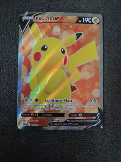 Pikachu V Full Art 157/172 Ultra Rare Pokemon Card Brilliant Stars | NM / MINT - Image 1