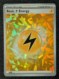 Pokemon Basic Lightning Energy Scarlet & Violet 012 Cracked Ice Holo Common - NM - Image 1