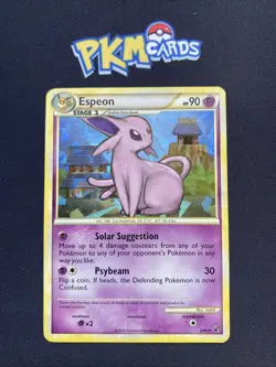 Pokemon TCG Espeon Undaunted 2/90 Cracked Ice Holo Rare MP. - Image 1