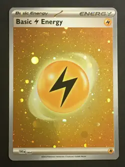 Pokemon TCG Scarlet & Violet 151 HD Cosmo Holo Lightning Energy SVE EN 004 SWIRL - Image 1