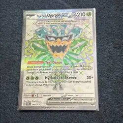 Pokemon TCG Teal Mask Ogerpon ex 190/167 Sv06: Twilight Masquerade Holo NM - Image 3