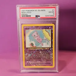 Mew #1 PSA 4 - 1999 Southern Islands Pokemon Promo Vintage Holo Rare SWIRL - Image 1