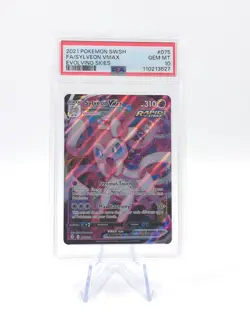 2021 Pokemon SWSH Evolving Skies SYLVEON FULL ART VMAX #075/203 PSA 10 GEM MT! - Image 1
