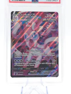2021 Pokemon SWSH Evolving Skies SYLVEON FULL ART VMAX #075/203 PSA 10 GEM MT! - Image 2