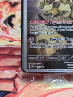 Alakazam 009 - Pokemon Mega Evolution - Pokemon Center - Promo Stamped SEALED - Image 3