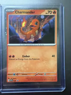 Charmander Cosmos Holo Black Star Promo - SVP047 - Scarlet & Violet Pokemon 2023 - Image 1