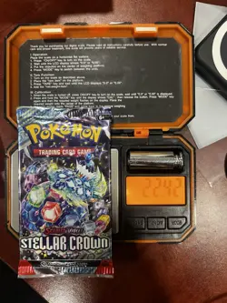 (VERY HEAVY) 22.42g Pokemon TCG Stellar Crown Booster Pack (SEALED)✅ - Image 1
