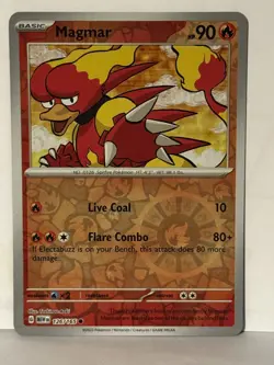 Magmar Reverse Holo 126/165 SV: Scarlet & Violet 151 NM Pokemon Fast Ship - Image 1