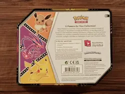 Nintendo Pokemon V Powers Eevee Pikachu Eternatus EMPTY TINS Lot - Image 4