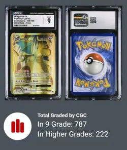 2016 Pokemon Dragonite ex 106/108 XY Evolutions Ultra Rare Graded CGC 9 - Image 2