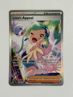 Pokemon TCG Lisia's Appeal Full Art Trainer Surging Sparks 246/191 - Image 1