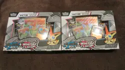 Pokemon Victini Illustration Collection SEALED Black Bolt White Flare 2 boxes - Image 1
