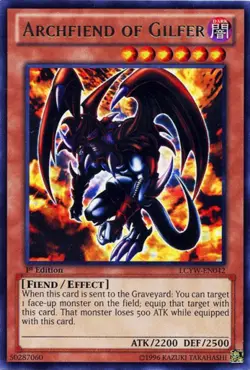 1x (EX) Archfiend of Gilfer - LCYW-EN042 - Rare - Unlimited Edition YuGiOh - Image 1