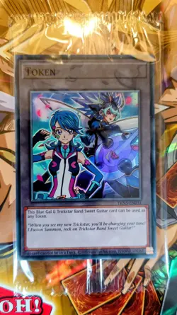 Blue Gal & Trickstar Band Sweet Guitar (Token) SEALED - TKN5-EN031 -Yu-Gi-Oh TCG - Image 1
