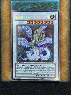 Yugioh Light End Dragon RGBT-EN091 Secret Rare 1st Ed GERMAN MP - Image 1